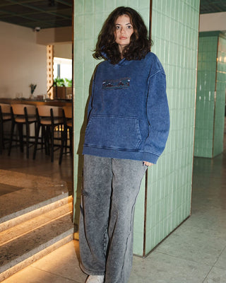 Hated Planet Washed Hoodie Acid Washed Hoodies IN YOUR SHOE S 