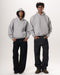 Heather Grey Basic Heavy Boxy Hoodie