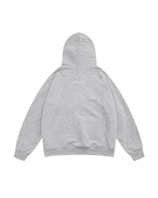 Heather Grey Basic Heavy Boxy Hoodie Plain Hoodies IN YOUR SHOE M 