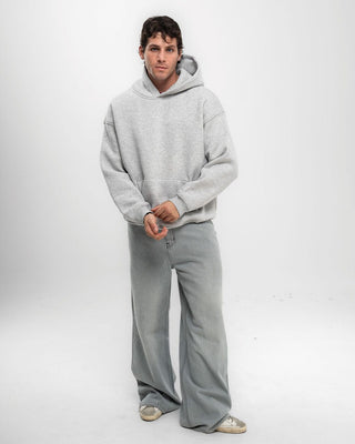 Heather Grey Basic Hoodie Plain Hoodies IN YOUR SHOE 