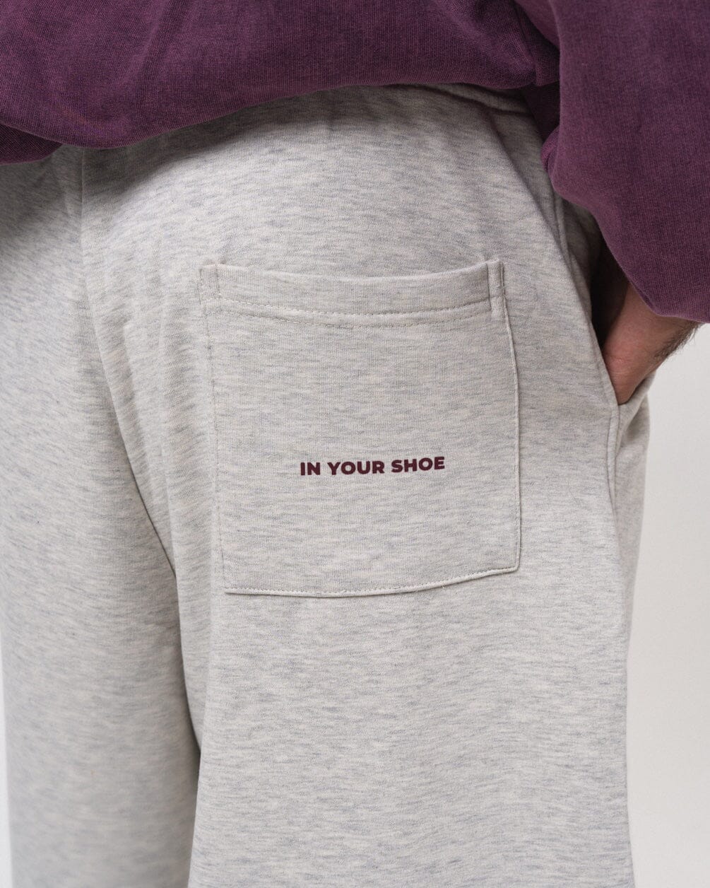 Heather Grey Oversized Sweat Jorts Jorts IN YOUR SHOE 