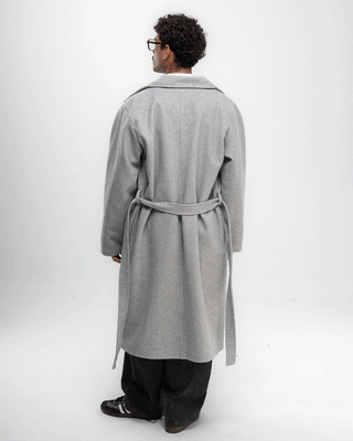 Heather Grey Oversized Wool Coat Coats IN YOUR SHOE 