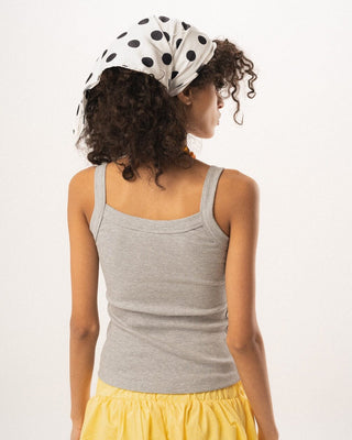 Heather Grey Ribbed Tank Top Tank Tops IN YOUR SHOE XL 