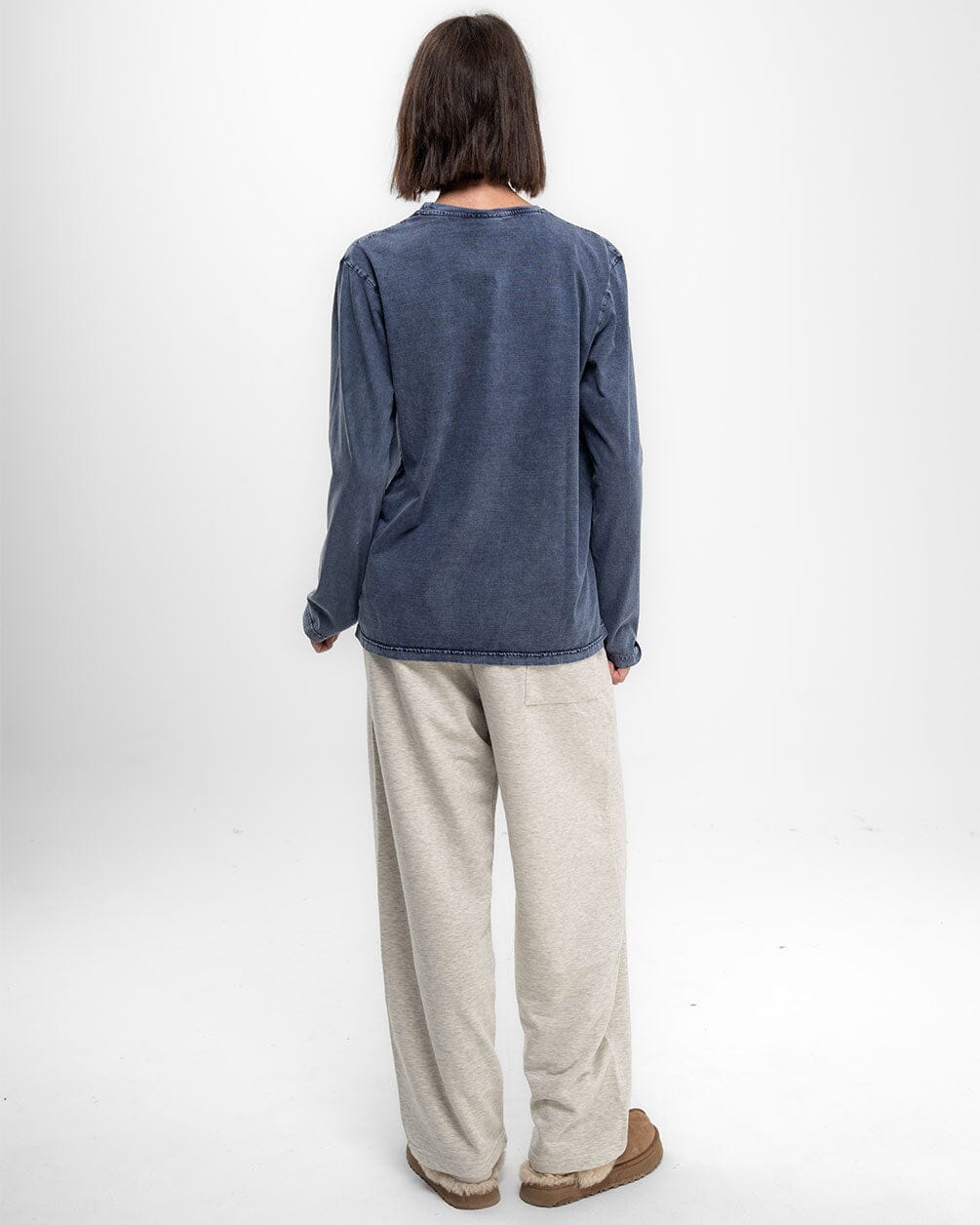 Heather Grey Wide Leg Swants Swants IN YOUR SHOE 