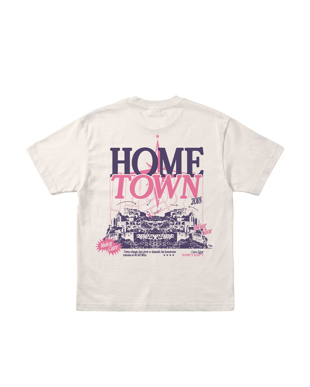Hometown Oversized Tee Printed Oversized Tees IN YOUR SHOE 