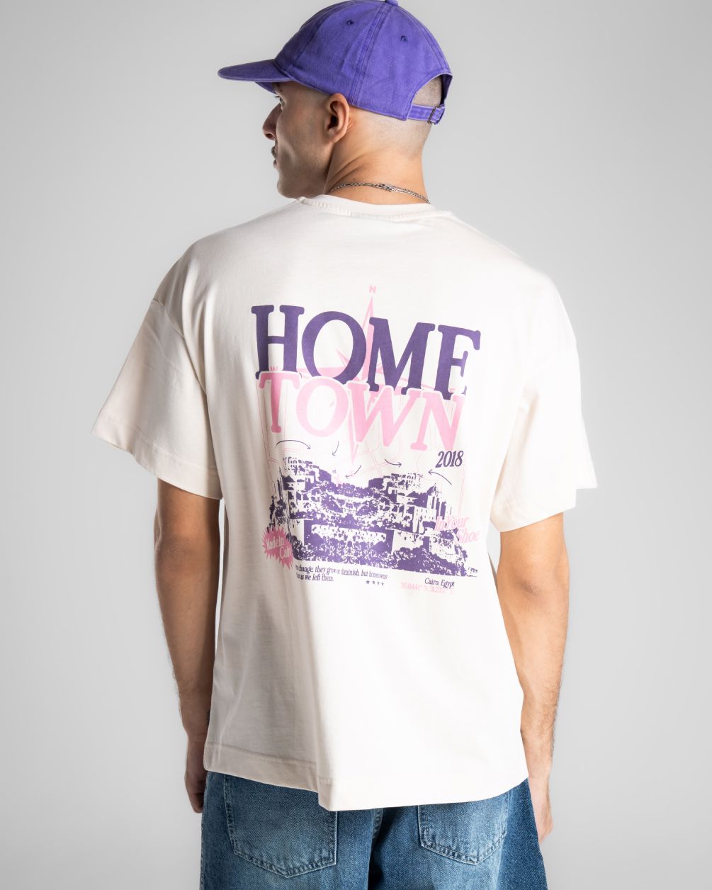 Hometown Oversized Tee Printed Oversized Tees IN YOUR SHOE 