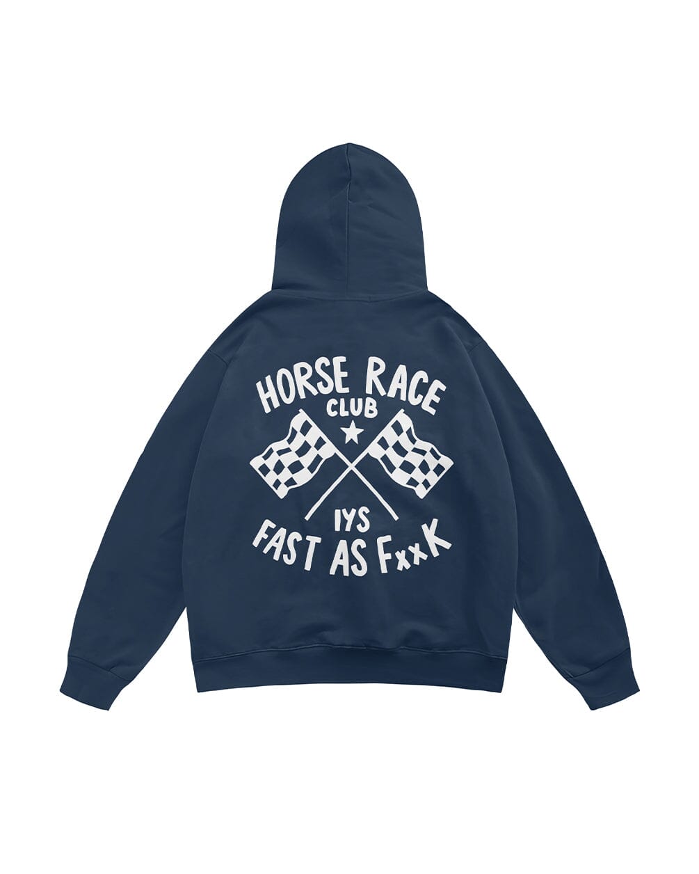 Horse Race Club Oversized Hoodie Printed Hoodies IN YOUR SHOE S 