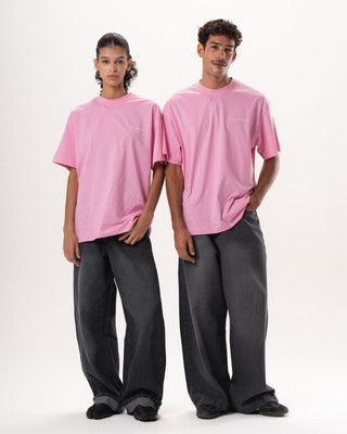 Hot Pink Oversized Tee Basic Oversized Tees IN YOUR SHOE S 