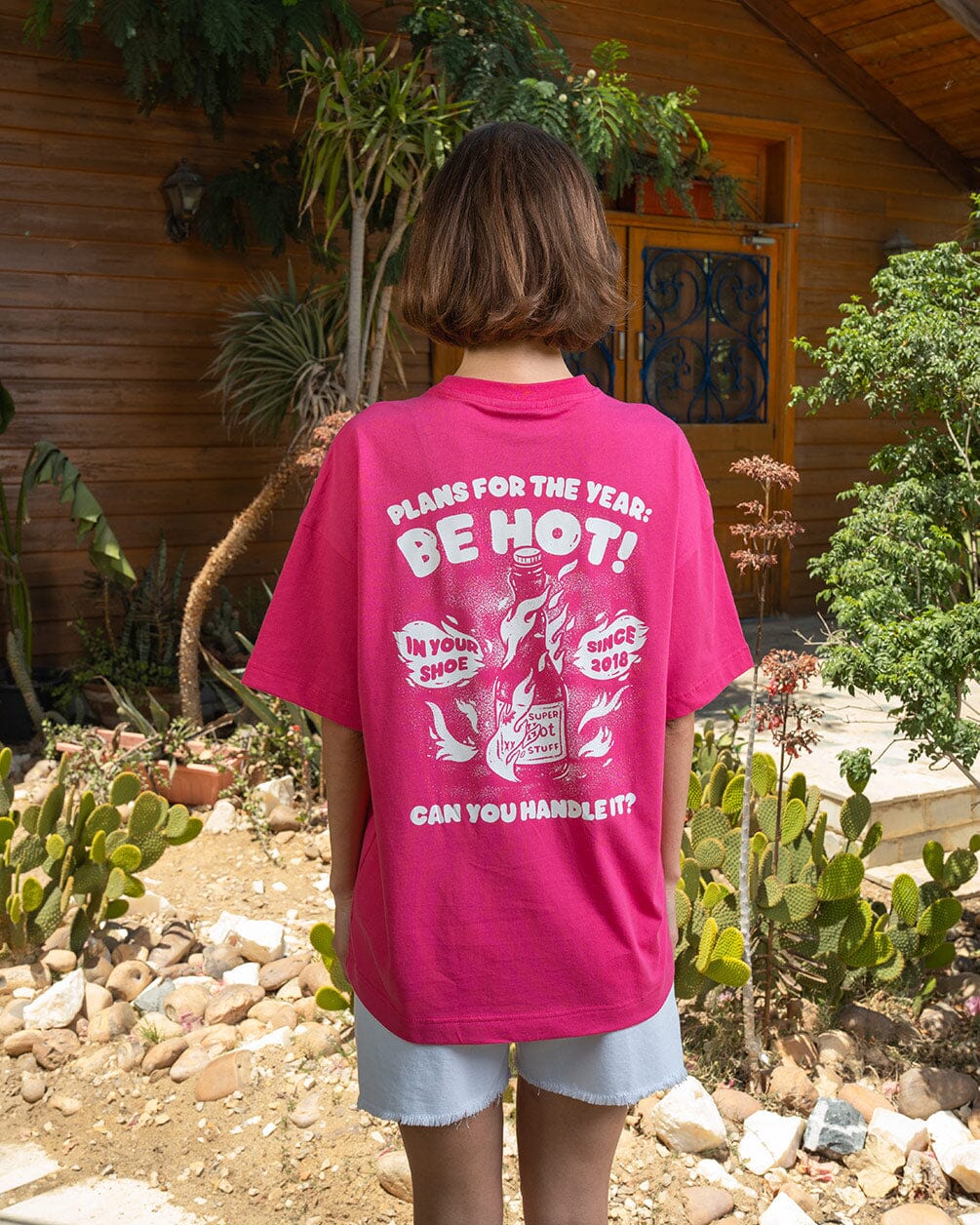 Hot Stuff Oversized Tee Printed Oversized Tees IN YOUR SHOE 