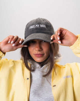 I Hate My Boss Washed Cap Washed Cap IN YOUR SHOE 