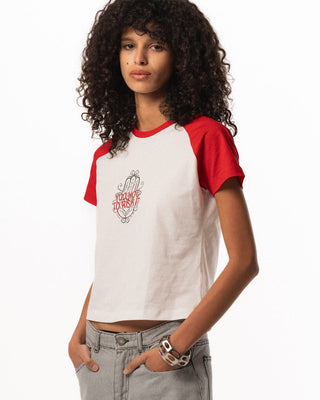 Khamsa Fitted Baby Tee Baby Tees IN YOUR SHOE 
