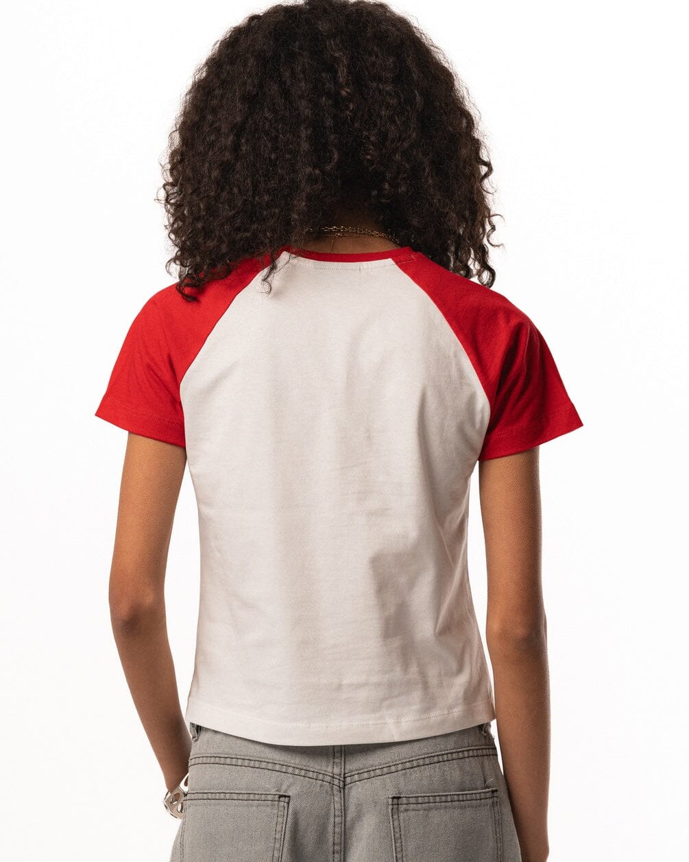 Khamsa Fitted Baby Tee Baby Tees IN YOUR SHOE L 