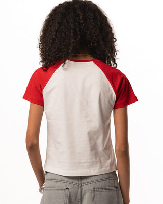 Khamsa Fitted Baby Tee Baby Tees IN YOUR SHOE L 