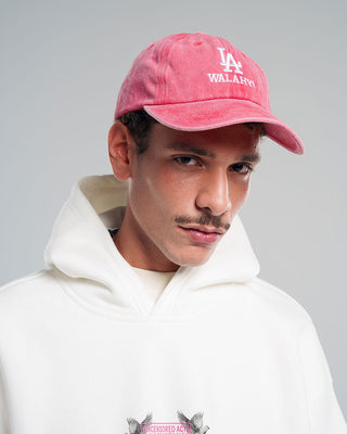 La Walahy Red Washed Cap Washed Cap IN YOUR SHOE 