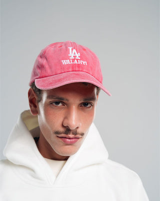 La Walahy Red Washed Cap Washed Cap IN YOUR SHOE 