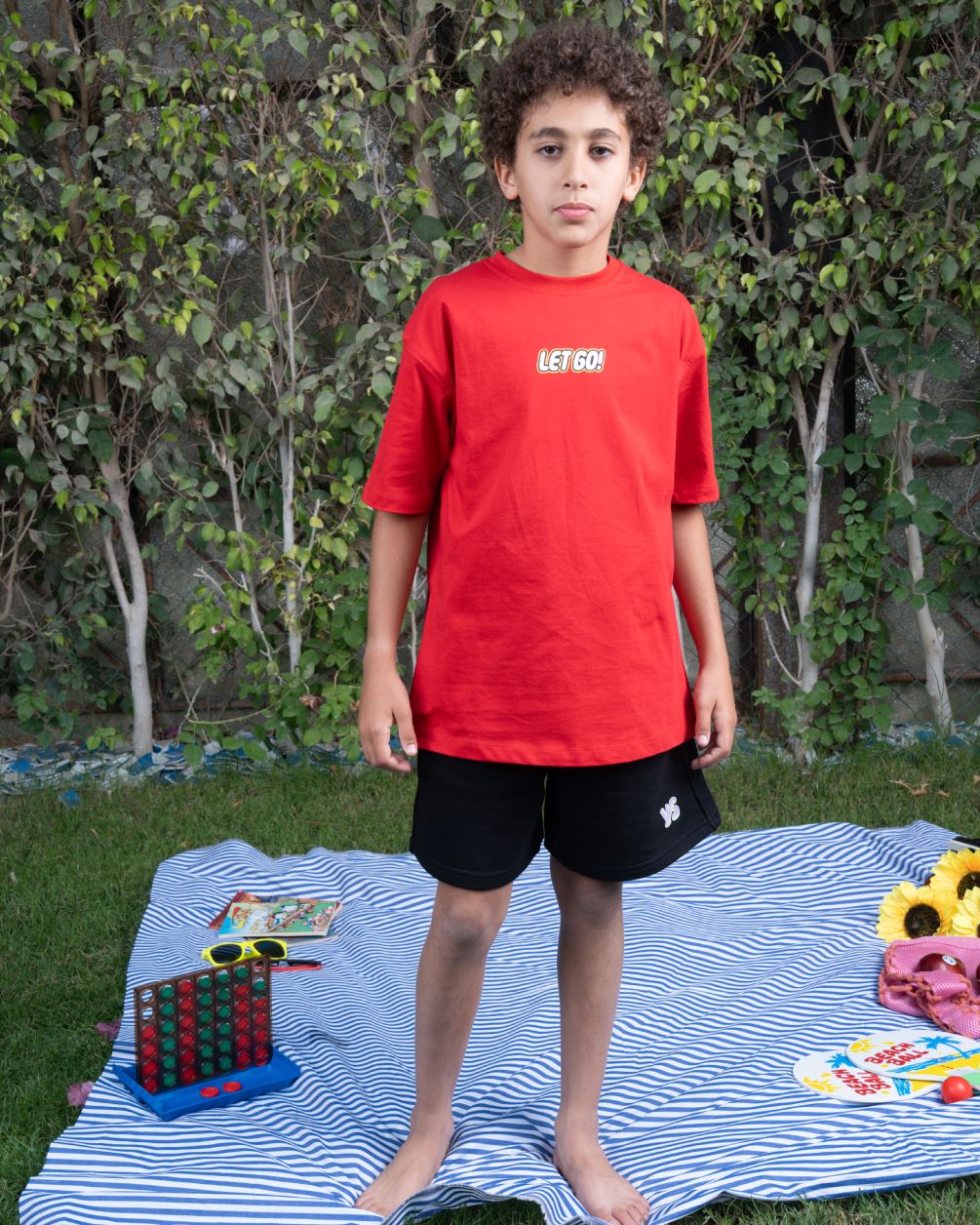 Let Go Oversized Kids Tee Kids Printed Oversized Tees IN YOUR SHOE 7-8 