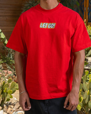 Let Go Oversized Tee Printed Oversized Tees IN YOUR SHOE 