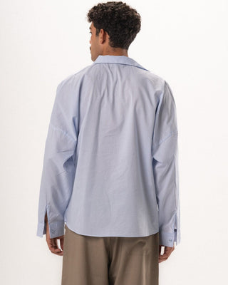 Light Blue Long Sleeve Oversized Shirt Oversized Shirts IN YOUR SHOE XL 
