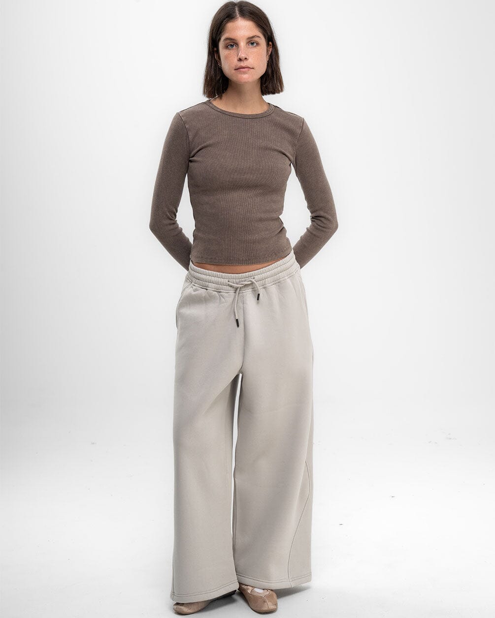 Light Grey Super Loose Swants Swants IN YOUR SHOE 