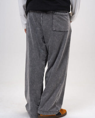 Light Grey Washed Wide Leg Swants Swants IN YOUR SHOE 