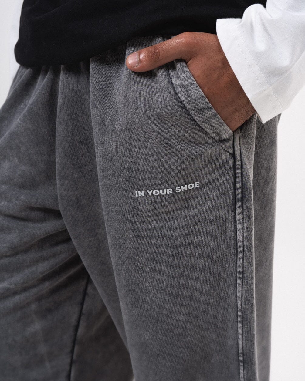 Light Grey Washed Wide Leg Swants Swants IN YOUR SHOE 
