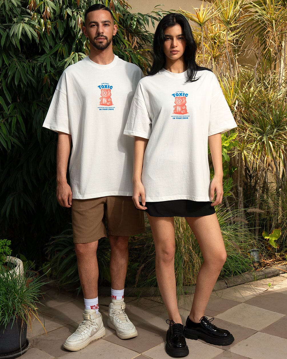 Like Them Toxic Oversized Tee Printed Oversized Tees IN YOUR SHOE XL 