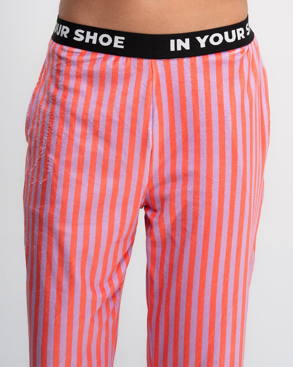 Lilac & Orange Striped Fluffy Pjoys Fluffy Pjoys IN YOUR SHOE 