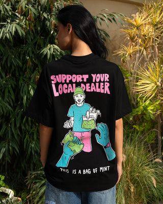 Local Dealer Pt.2 Oversized Tee Printed Oversized Tees IN YOUR SHOE 