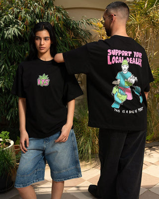 Local Dealer Pt.2 Oversized Tee Printed Oversized Tees IN YOUR SHOE XL 