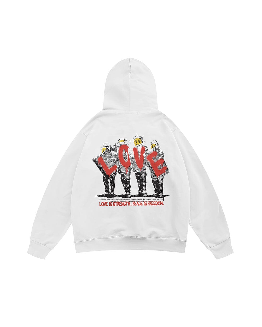 Love and Peace Boxy Hoodie Boxy Hoodies IN YOUR SHOE 