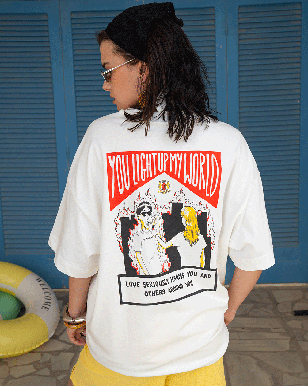 Love Seriously Harms Oversized Tee Printed Oversized Tees IN YOUR SHOE 