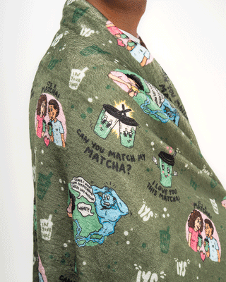 Love You So Matcha Fluffy Blanket Fluffy Blanket IN YOUR SHOE 