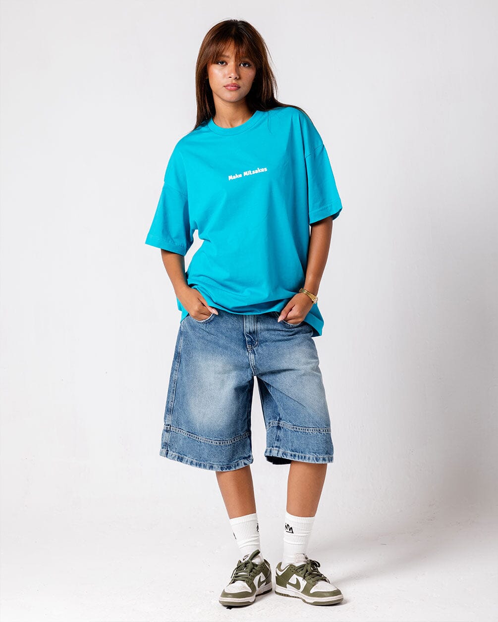 Make Mistakes Printed Oversized Tee Printed Oversized Tees IN YOUR SHOE 