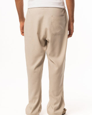 Male Beige Linen Wide Leg Pants Pants IN YOUR SHOE 