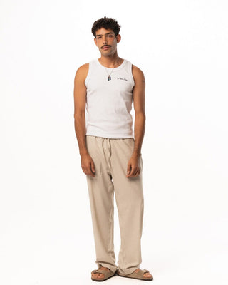 Male Beige Linen Wide Leg Pants Pants IN YOUR SHOE 