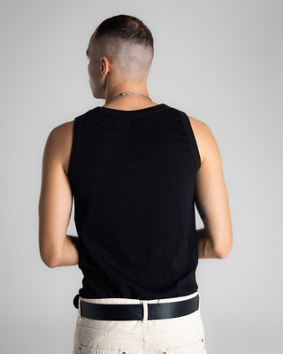 Male Black Tank Top Tank Tops IN YOUR SHOE 