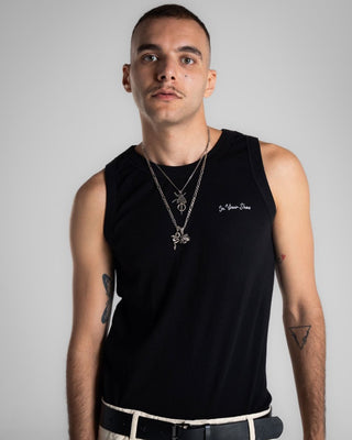 Male Black Tank Top Tank Tops IN YOUR SHOE M 
