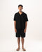 Male Black Waffled Set