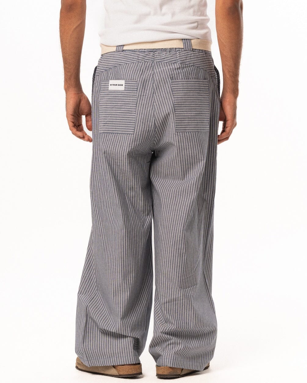 Male Blue Boxer Pants Boxer Pants IN YOUR SHOE L 
