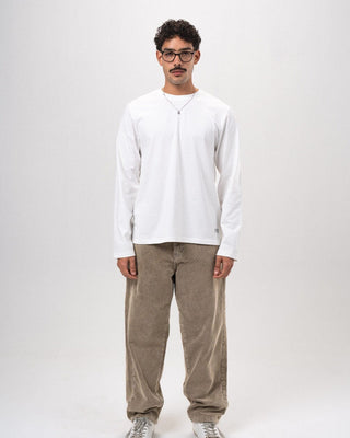 Male Brown Corduroy Washed Loose Fit Pants Pants IN YOUR SHOE 