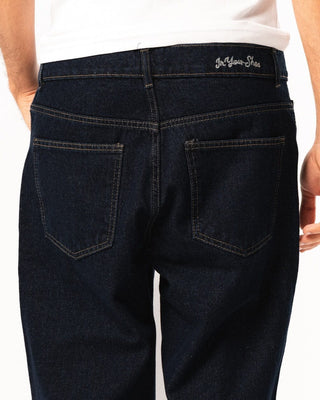 Male Dark Blue Straight Leg Jeans Jeans IN YOUR SHOE 38 