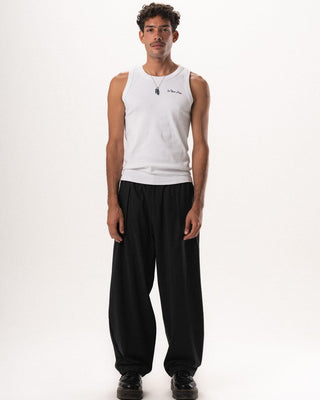 Male Dark Grey Loose Office Pants Pants IN YOUR SHOE S 