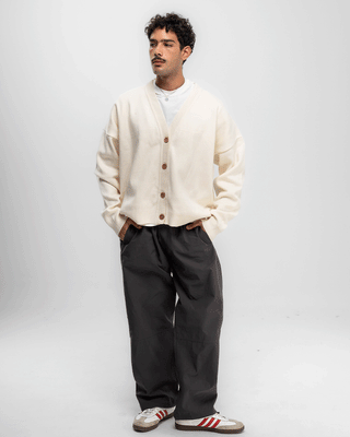 Male Dark Grey Loose Parachute Pants Pants IN YOUR SHOE 