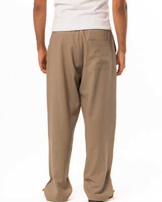 Male Greige Linen Wide Leg Pants Pants IN YOUR SHOE 