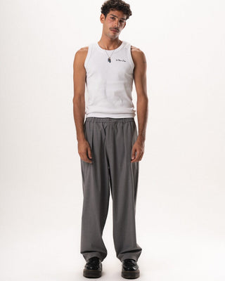 Male Grey Loose Office Pants Pants IN YOUR SHOE S 