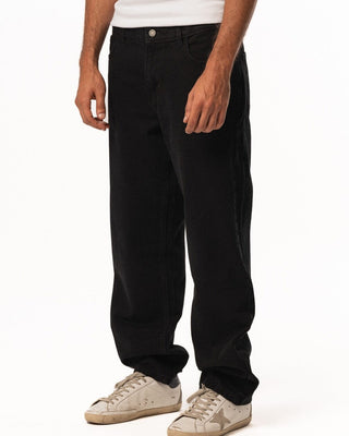 Male Pure Black Straight Leg Jeans Jeans IN YOUR SHOE 32 