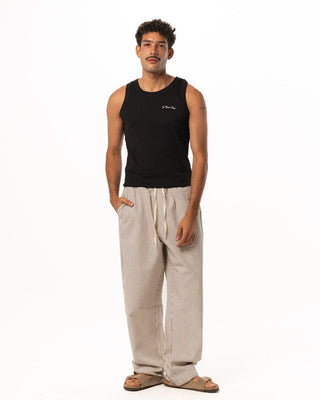 Male Striped Gabardine Pants Pants IN YOUR SHOE S 