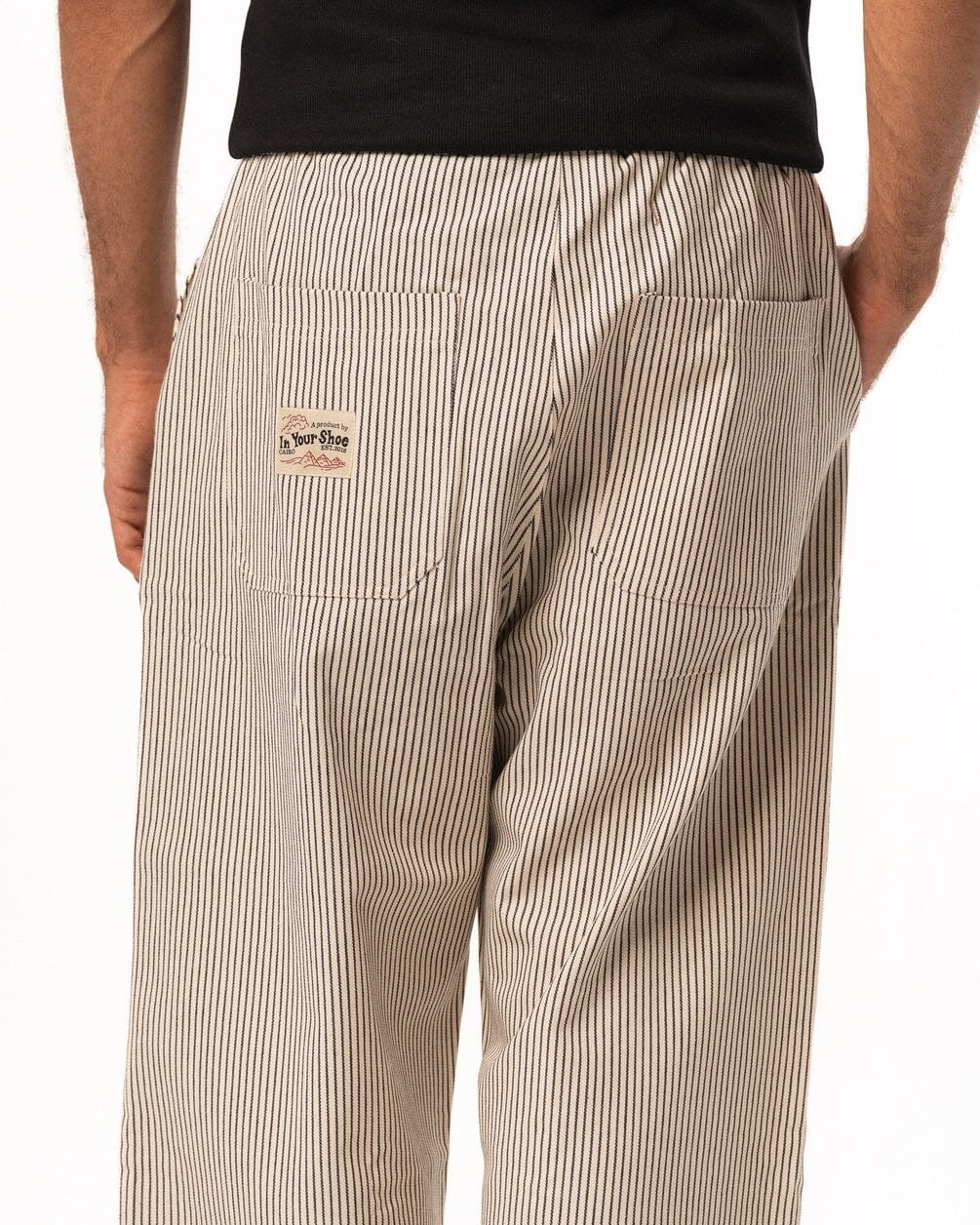 Male Striped Gabardine Pants Pants IN YOUR SHOE 