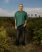 Male Wide-leg Grey Washed Jeans