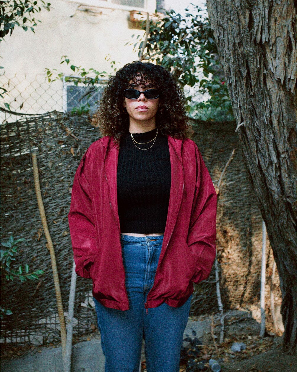 Maroon Red Windbreaker Windbreaker IN YOUR SHOE S 